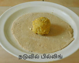சக்கரை வள்ளிக்கிழங்கு பரோட்டா ரெசிபி ஸ்டேப் 3 புகைப்படம்