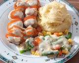 Foto langkah ke 6 dari resep Swedish meatball ala ikea with bacamel sauce.