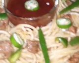 A picture of step 7 of Beef chilli noodles🍜بیف چلی نوڈلز🍜.