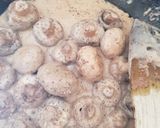A picture of step 8 of My Garlic Buttered Mustard Mushrooms in a creamy sauce 😀.