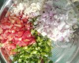 A picture of step 1 of Haandi style veg briyani.