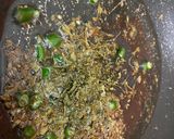 A picture of step 3 of Paneer chingari.