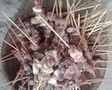Foto langkah ke 2 dari resep Sate Kambing bumbu kacang.