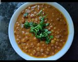 A picture of step 8 of Akhi masoor dal.