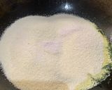 A picture of step 2 of Rava idli.