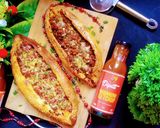 A picture of step 6 of Turkish pide 😋.