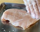 A picture of step 1 of Chicken Breast Salad (Bang Bang Chicken).