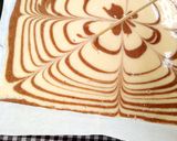 A picture of step 5 of Zebra Sponge Cake.