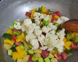 A picture of step 2 of Rice platter.