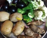 मिक्स वेज तवा फ्राई सब्जी ( mix veg tawa fry sabzi recipe in Hindi रेसिपी चरण 1 फोटो