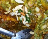 A picture of step 5 of Murgh Musallam.