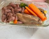 Hình bước làm 5 của món Canh gà và nui