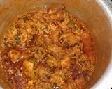 A picture of step 4 of Chicken semi dum biryani.