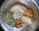 Multigrain spinach dhokla recipe step 1 photo