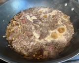 A picture of step 3 of Filipino Beef Adobo.