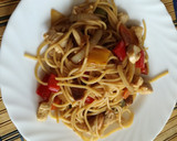 Foto del paso 8 de la receta: Espaguetis con pollo y almendras