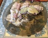 Une image de l'étape 11 de Courgettes blanches sauce crème au jambon cru,burrata di puglia et basilic.