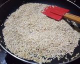 A picture of step 1 of Till chikki.