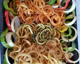 A picture of step 12 of My Spicy Spiralized, Potatoe, Carrot, Cougette & Onion Salad.