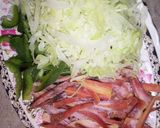 A picture of step 2 of Vegetable spaghetti.