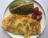 Foto langkah ke 3 dari resep Ide Sarapan untuk Diet : Dadar Telur Bayam & Salad Alpukat.