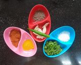 A picture of step 1 of Broccoli bhaji.