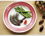 鮮蝦蘆筍沙拉食譜步驟1照片