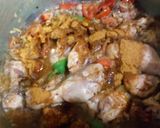 A picture of step 6 of Chicken mtr pulao.