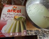 Foto del paso 1 de la receta: Copa bizcochada con flan de pistachos
