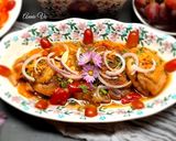 Hình bước làm 1 của món Cơm nhà với các món từ nho tím