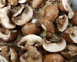 A picture of step 2 of Cheesey Garlic and peppered mushrooms ❤.