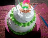A picture of step 8 of Two layer birthday cake.