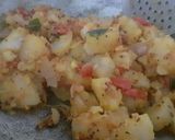 A picture of step 5 of Goan Style Potato Sukhi Bhaji.