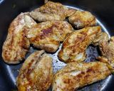A picture of step 5 of Lemon Chicken with Colorful Peppers and Mushrooms.