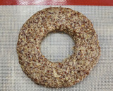 Foto del paso 4 de la receta: 🥯Bagels de lino, avena y yogur 🥯 sin levadura, sin amasado 🥯 Pocos ingredientes
