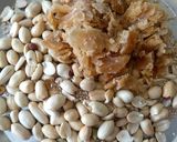 A picture of step 2 of Peanut jaggery paratha(shengaholige).