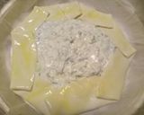 A picture of step 4 of Ricotta, spinach and pancetta pie.