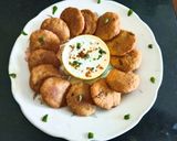 A picture of step 4 of Super healthy rajgira flour potato sabudanaPowder farali tasty cutlet with masala curd.