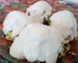 Foto del paso 6 de la receta: Calabacín relleno de verduras, mejillones y sepia