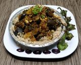वांगे बटाटा सुकी भाजी (vange batata suki bhaji recipe in marathi) रेसिपी स्टेप 5 फोटो 
