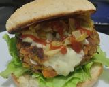 Foto del paso 21 de la receta: Hamburguesa de frijol, soja texturizada y vegetales🫘🧅🍔