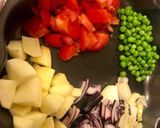 A picture of step 1 of Aloo Matar Mint Pulao.