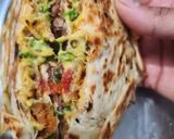 A picture of step 7 of Crunch wrap.