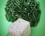 Foto langkah ke 1 dari resep Tumis simple (kacang panjang & tempe with terasi madura).