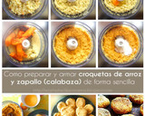 Foto del paso 5 de la receta: Croquetas vegetarianas de arroz y calabaza (Zapallo)! Saludables, rendidoras, económicas, SIN GLUTEN y SIN HORNO (Incluye foto-tutorial!)