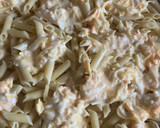 Foto del paso 9 de la receta: Macarrones al Salmón con crema de 4 Quesos, huevos y nata