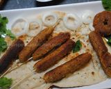 A picture of step 9 of Vegetarian kebab.