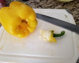 A picture of step 2 of Mediterranean Pasta Salad.