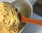 Foto del paso 8 de la receta: Spaghettis Carbonara en Microondas con estuches de vapor tipo Lékué