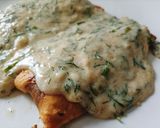 A picture of step 8 of Salmon with Sauce.